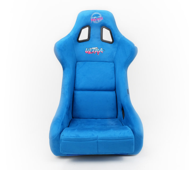 NRG FRP Bucket Seat ULTRA Edition - Large (Blue Alcantara/Gold Glitter Back) FRP-302BL-ULTRA FRP-302BL-ULTRA Photo - Primary