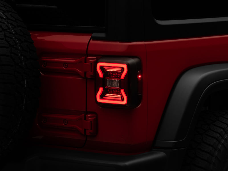 Raxiom 18-22 Jeep Wrangler JL LED Tail Lights- Black Housing - Red Lens J132754-JL J132754-JL Photo - Primary