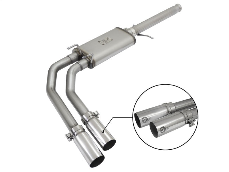 aFe POWER Rebel Series 3" to 2-1/2" 409 SS Cat-Back Exhaust System 49-44062-P Photo - Primary