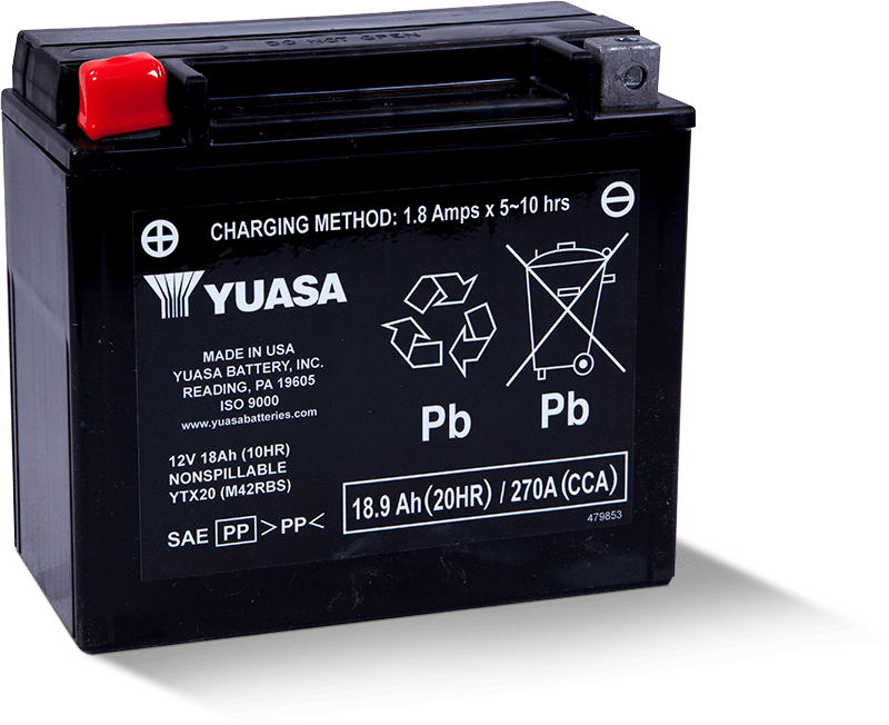 Yuasa Battery Yuasa YTX20 Maintenance Free AGM 12 Volt Battery YUAM42RBS YUAM42RBS User 1