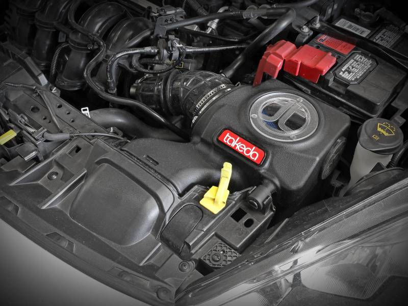 aFe Takeda Momentum Pro 5R Cold Air Intake System 14-19 Ford Fiesta L4-1.6L 56-70048R 56-70048R Photo - Mounted