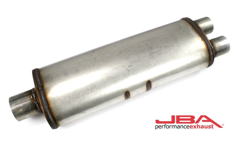 JBA Universal Chambered 304SS Muffler 25x8x5in 3in Center Inlet/2.5in Dual Outlet 40-252500 40-252500 Photo - Primary