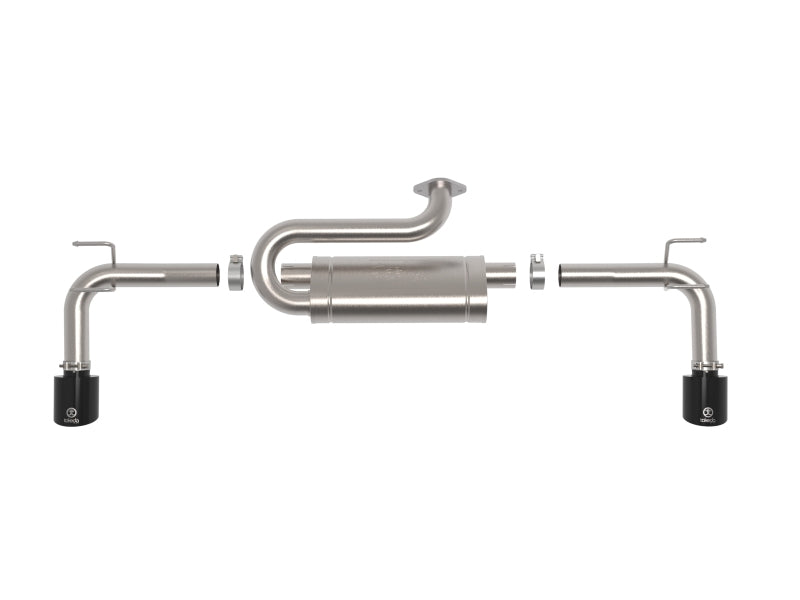 aFe 2023+ Mazda CX-50 Takeda 2.5in 304 SS Axle-Back Exhaust System w/ Black Tips 49-37036-B 49-37036-B Photo - Unmounted