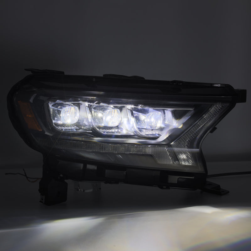 AlphaRex 19-21 Ford Ranger NOVA LED Proj Headlight Plnk Style Alpha Blk w/Activ Light/Seq Signal/DRL 880123 880123 User 2