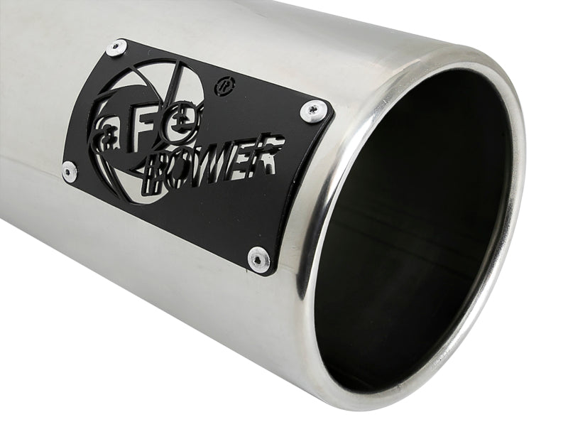 aFe MACH Force-Xp 4in 409 Stainless Steel Exhaust Tip Polished 49T40501-P122 Photo - Unmounted