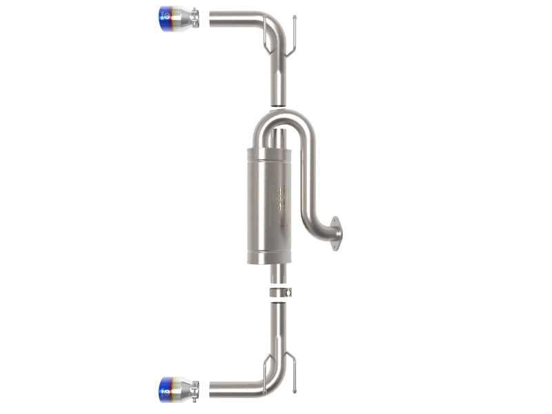 aFe 19-22 Mazda 3 L4 2.5L Takeda 3in to 2-1/2in 304 SS Axle-Back Exhaust w/ Blue Flame Tip 49-37023-L 49-37023-L Photo - Unmounted
