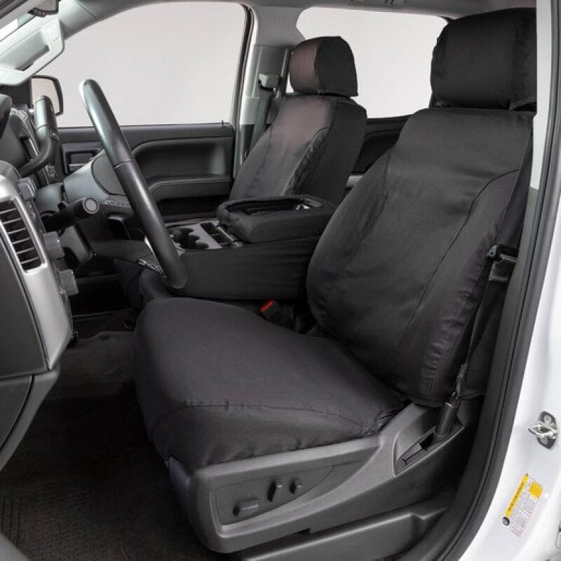 Covercraft 11-16 Dodge Ram Polycotton SeatSaver Custom Front Row Seat Covers - Charcoal SS2459PCCH SS2459PCCH User 1