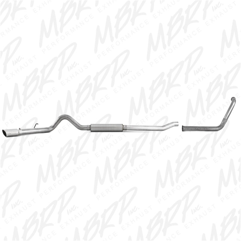 MBRP 2003-2007 Ford F-250/350 6.0L EC/CC Turbo Back Single Side (Stock Cat) S6206AL Photo - Primary