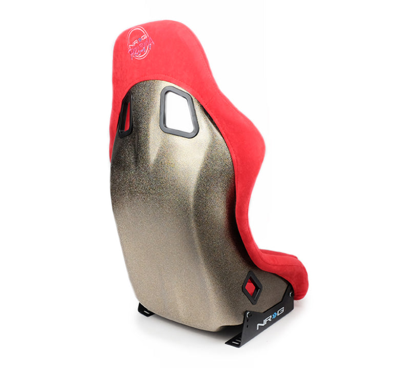 NRG FRP Bucket Seat ULTRA Edition - Medium (Red Alcantara/Pearlized Back) FRP-303RD-ULTRA FRP-303RD-ULTRA Photo - Primary