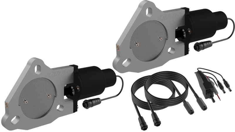 QTP 3in Bolt-On QTEC Dual Electric Cutout Valves - Pair QTEC60 QTEC60 Photo - Primary