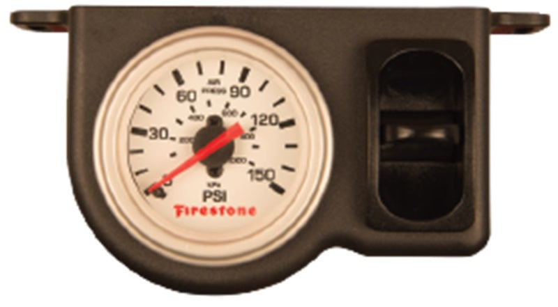 Firestone Pneumatic Single Pressure Gauge (Use w/Air Tank System) - White Plastic (WR17602570) 2570 2570 Photo - Primary
