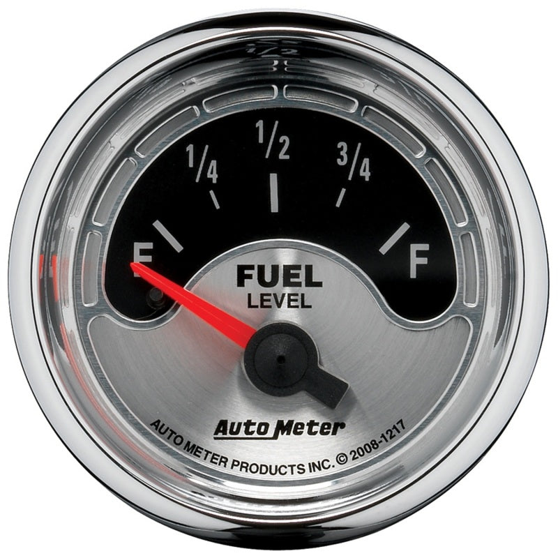 Autometer American Muscle 52mm 240E to 33F Electronic Fuel Level Gauge 1217 1217 Photo - Primary