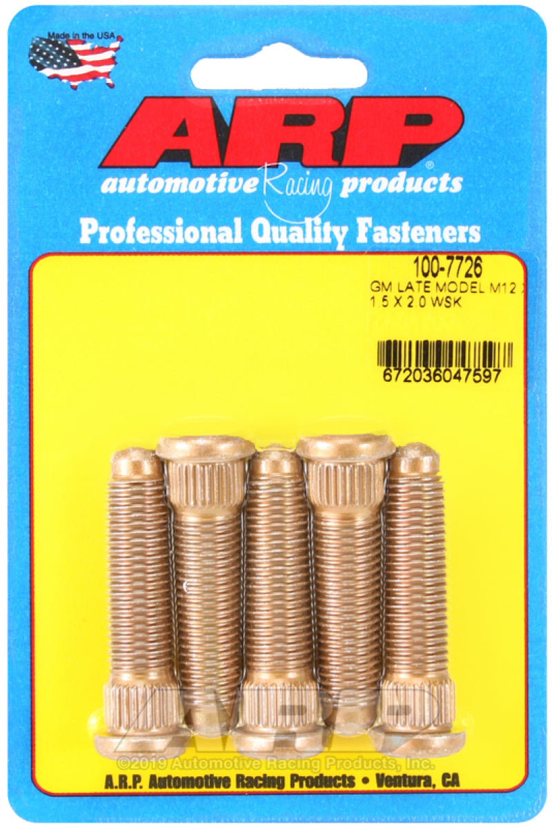 ARP GM late model M12 X 1.5 X 2.0 Wheel Stud Kit 100-7726 User 1