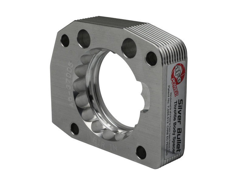 aFe 00-03 Honda S2000 L4 2.0L Silver Bullet Throttle Body Spacer - Silver 46-37005 46-37005 Photo - Unmounted