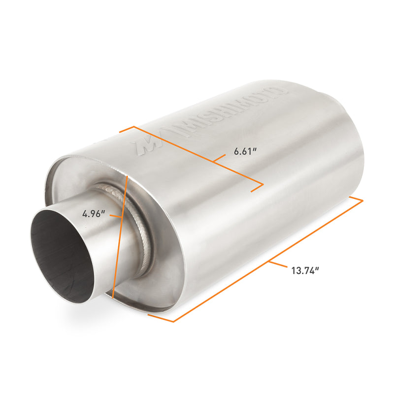Mishimoto Universal Resonator with 3in Inlet/Outlet - Brushed MMEXH-RES-3BR MMEXH-RES-3BR User 1