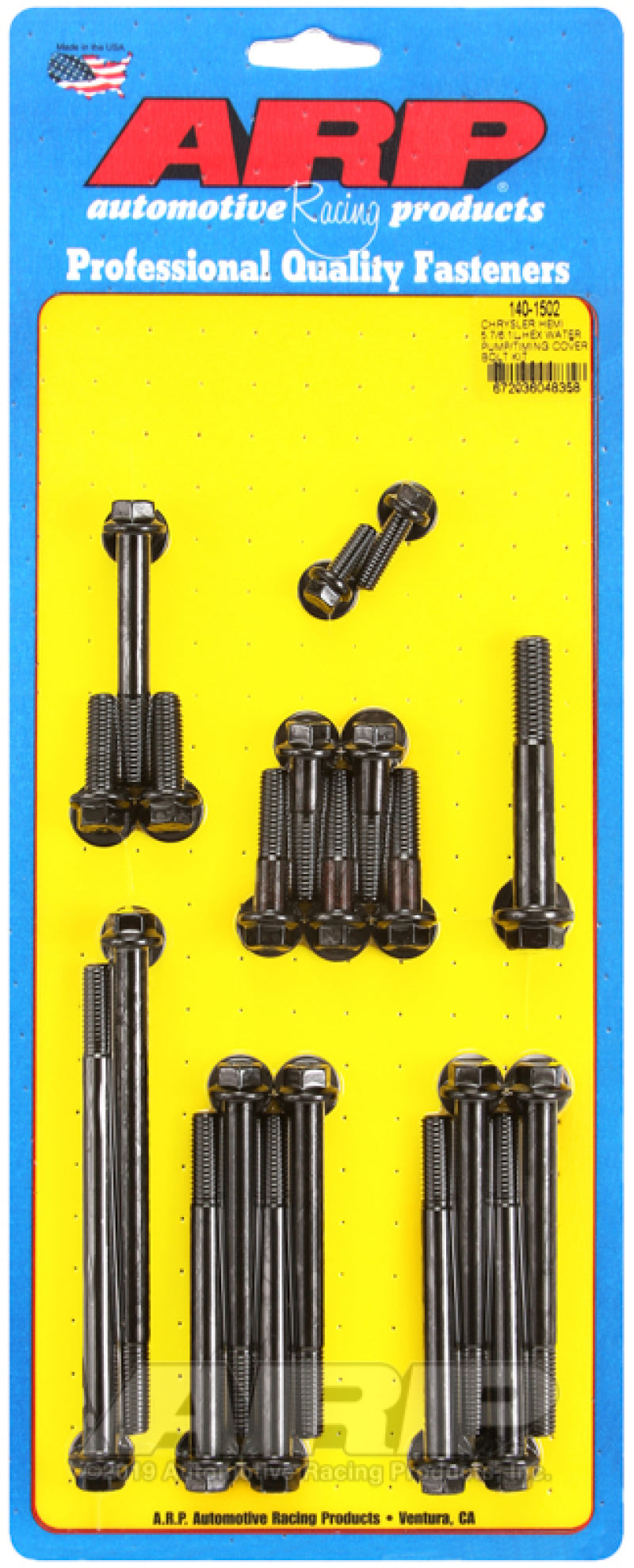 ARP Chrysler Hemi 5.7/6.1L Hex Water Pump/Timing Cover Bolt Kit 140-1502 140-1502 User 1