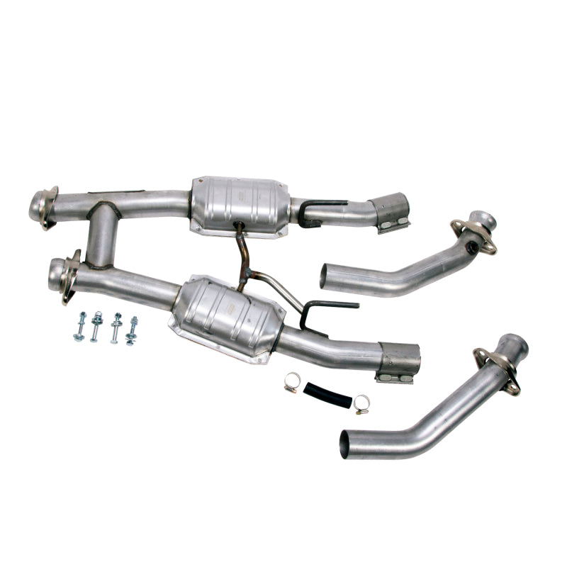 BBK Performance 86-93 Ford Mustang 5.0L 2.5 H-Pipe W/Converters 1521 Photo - Primary