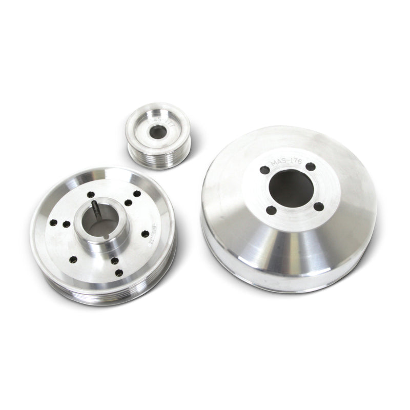 BBK Performance 96-01 Mustang GT/Cobra 3 PC Underdrive Pulley Kit (Aluminum) 1555 Photo - Unmounted