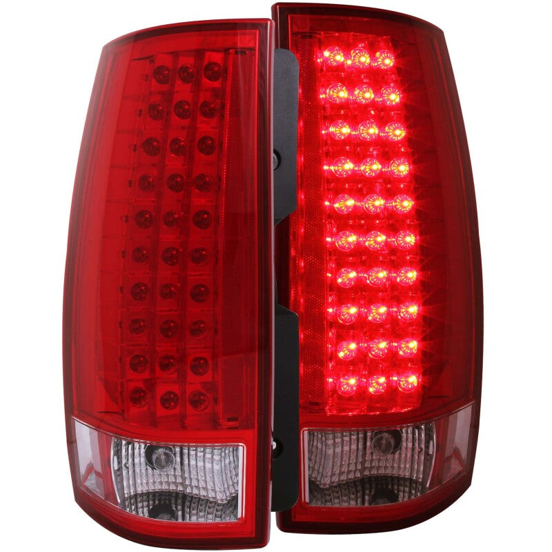 Anzo 2007-2014 Chevrolet Suburban LED Taillights Red/Clear 311082 Photo - Primary