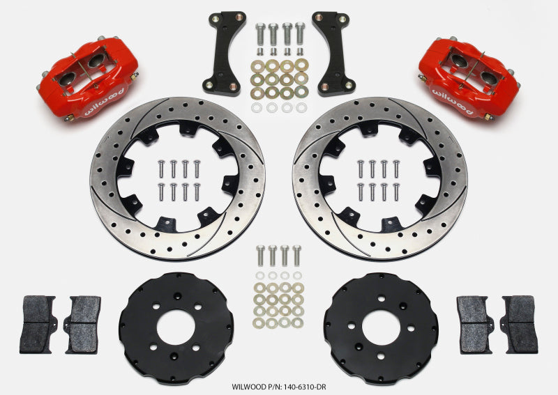 Wilwood Forged Dynalite Big Brake Front Brake Kit (Hat) 140-6310-DR Photo - Primary