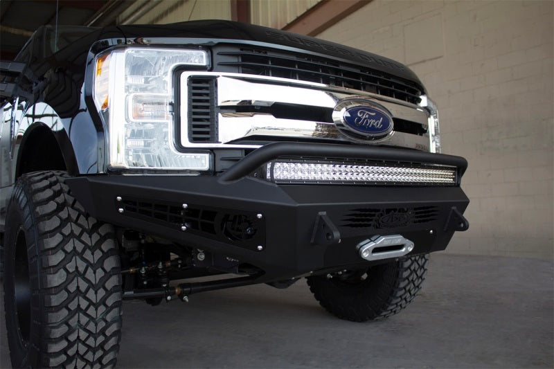 Addictive Desert Designs 17-18 Ford F-250 HoneyBadger Winch Front Bumper F167382840103 Photo - Mounted