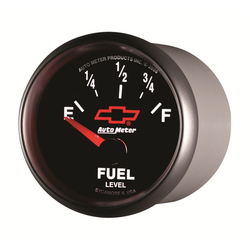 Autometer Gauge, Fuel Level, 2 1/16", 0E to 90F, Elec, Gm Bowtie Black 3613-00406 User 3