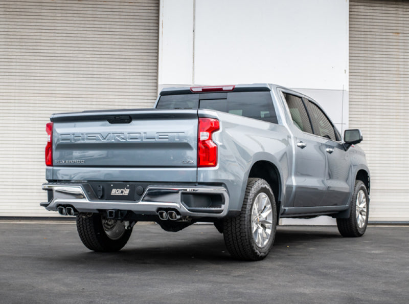 Borla 2019 Chevrolet Silverado 1500 6.2 w/ 147in WB 2.75in S-Type Catback Exhaust - Quad Square Tips 140785 140785 Photo - Primary