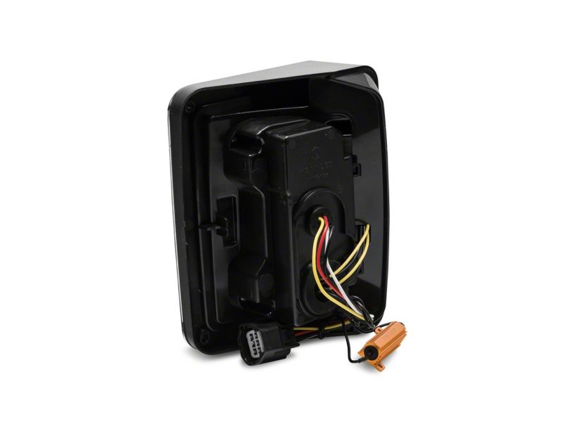 Raxiom 07-18 Jeep Wrangler JK Axial Series Vision LED Tail Lights- Blk Housing (Clear Lens) J130809 J130809 Photo - Close Up