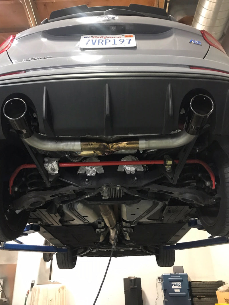 Injen 16-18 Ford Focus RS 3in Cat-Back Stainless Steel Exhaust w/ 4in Black Chrome Tips SES9004 SES9004 Photo - Mounted
