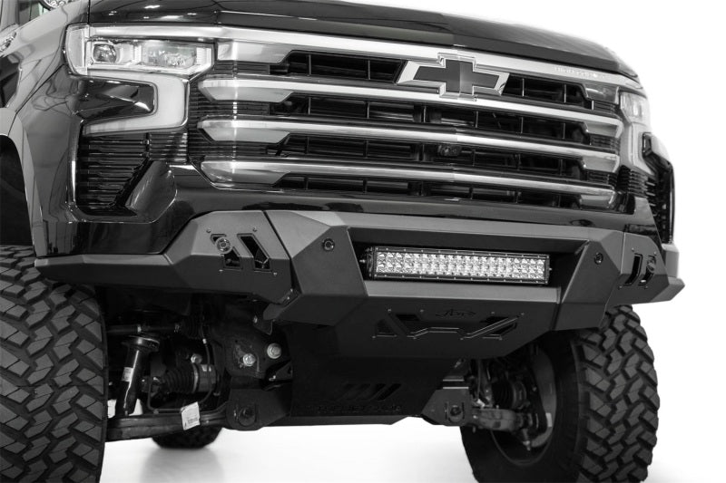 Addictive Desert Designs ADD 2022+ Chevrolet Silverado 1500 Black Label Front Bumper F140300010103 F140300010103 Photo - Mounted