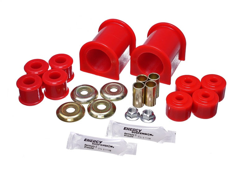 Energy Suspension Sway Bar Bushing Set Red Front Bar Dia. 1 1/2 in. Performance Polyuret 40.5022R Photo - Primary