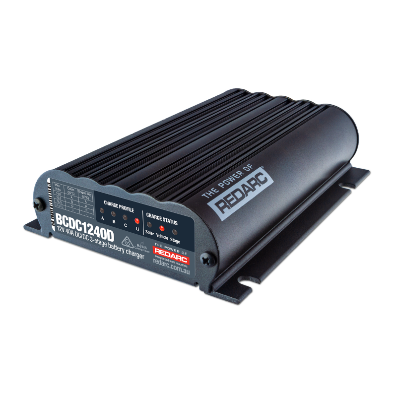 REDARC DC/DC Dual Input In-Vehicle Battery Charger - 12V 40A BCDC1240D BCDC1240D Photo - Primary