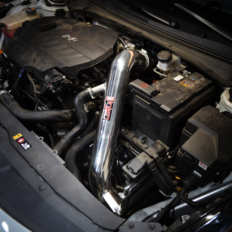 Injen 22-23 Hyundai Elantra N L4-2.0L Turbo Cold Air Intake Wrinkle Red SP1364WR SP1364WR Photo - Mounted