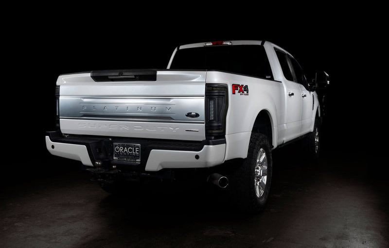 ORACLE Lighting 17-22 Ford F-250/350 (Black Series) Flush Mount LED Tail Lights 5896-504-T 5896-504-T Photo - lifestyle view