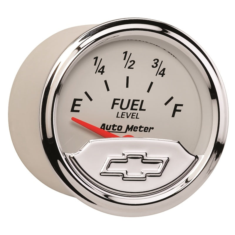 AutoMeter Gauge Fuel Level 2-1/16in. 240 Ohm(e) to 33 Ohm(f) Elec Chevrolet Heritage Bowtie 1317-00408 1317-00408 User 3