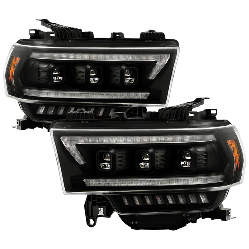 SPYDER 19-22 Dodge Ram 2500/3500 (Halogen Model Only) Proj. Headlights (PRO-YD-DR19HDHALAP-SEQ-BK) 5088604 5088604 Photo - Primary