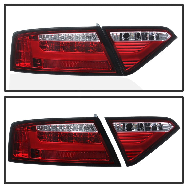 Spyder 08-12 Audi A5 LED Tail Lights - Red Clear ALT-YD-AA508V2-LED-RC 5083258 5083258 Photo - Unmounted