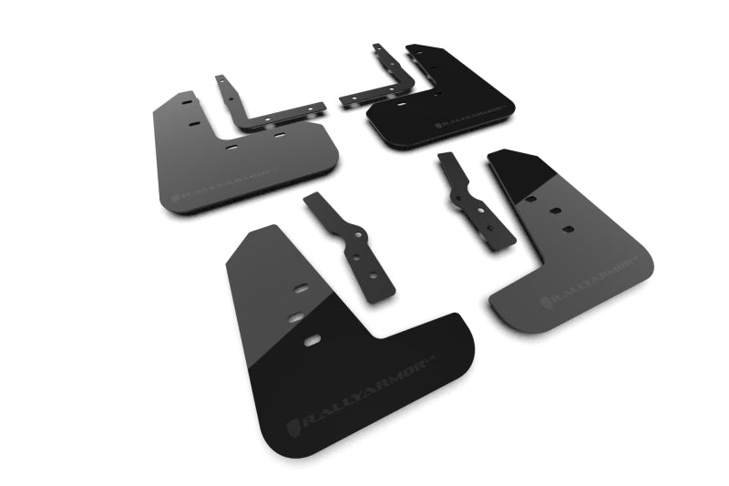 Rally Armor RAL UR Blk Flap/Met. Blk Logo Body Armor & Protection Mud Flaps main image