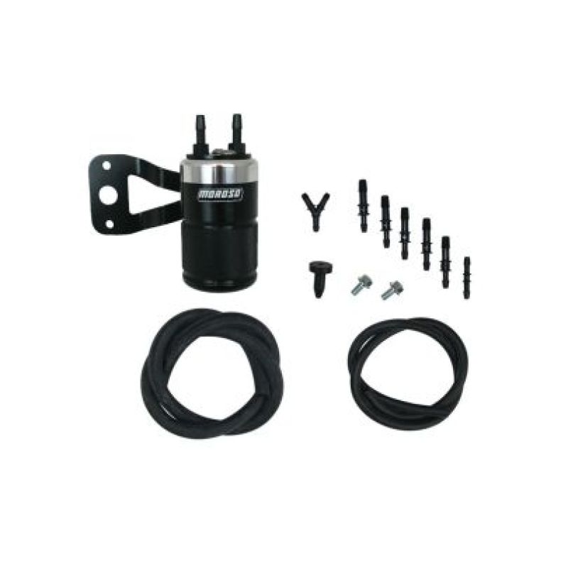 Moroso Harley-Davidson Twin Cam (w/Stock Air Cleaner) Air Oil Separator - Black & Polished 85715 85715 User 1