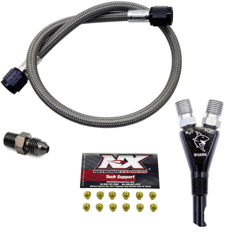 Nitrous Express Shark SHO 400 HP EFI Nozzle w/2ft SHO Hose 90019 90019 Photo - Primary