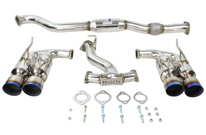 Invidia 08-14 Subaru WRX Hatchback Gemini Single Layer Titanium Tip Cat-back Exhaust HS08ST5GM4ST HS08ST5GM4ST User 1