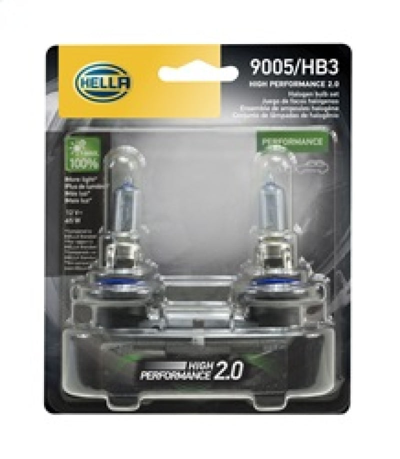 Hella 9005 12V 65W High Performance P20d 2.0 Bulb (Pair) 9005 2.0TB 9005 2.0TB Photo - in package