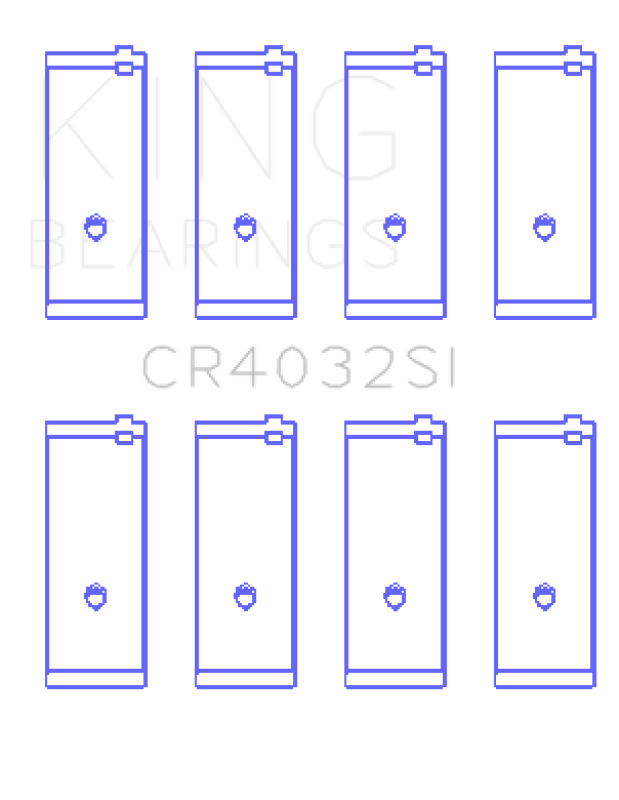 King Toyota SOHC 8V/16V / 4AGE/4AGEC/4AGELC DOHC 16V Silicon Bi-Metal Alum Rod Bearing Set CR4032SI CR4032SI Photo - Primary