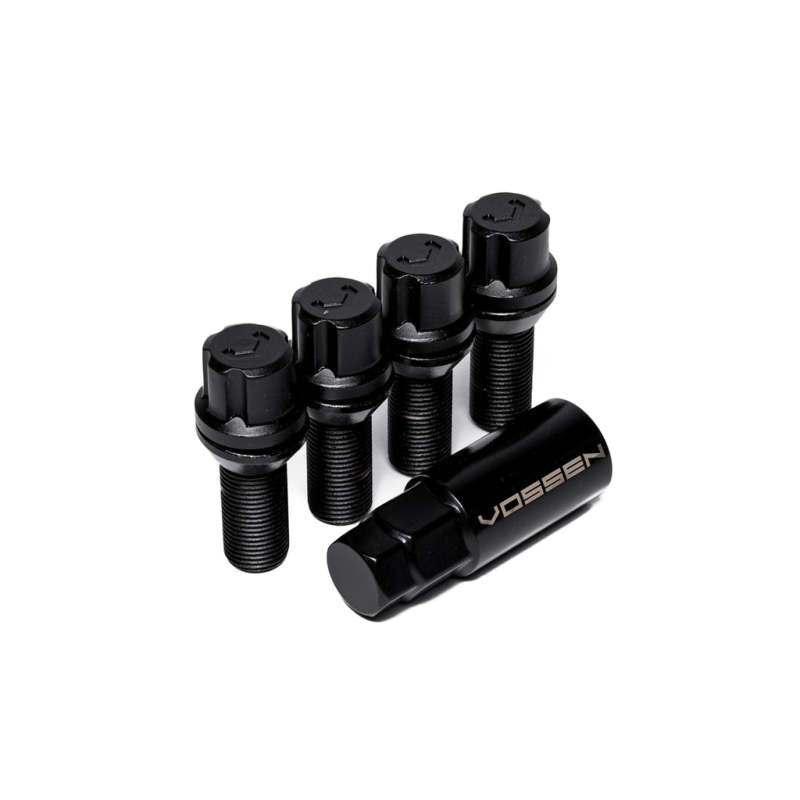 Vossen 30mm Lock Bolt - 14x1.25 - 17mm Hex - Cone Seat - Black (Set of 4) LUG-BL1425-30-BC LUG-BL1425-30-BC Photo - Primary