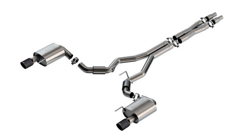 Borla 2024 Ford Mustang GT 5.0L V8 w/o Active Exhaust S-Type Cat-Back Exhaust System - Carbon Fiber 140960CFBA 140960CFBA Photo - Primary