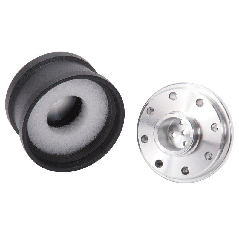 Edelbrock Billet Aluminum Breather with black powder coat finish 42133 Photo - out of package