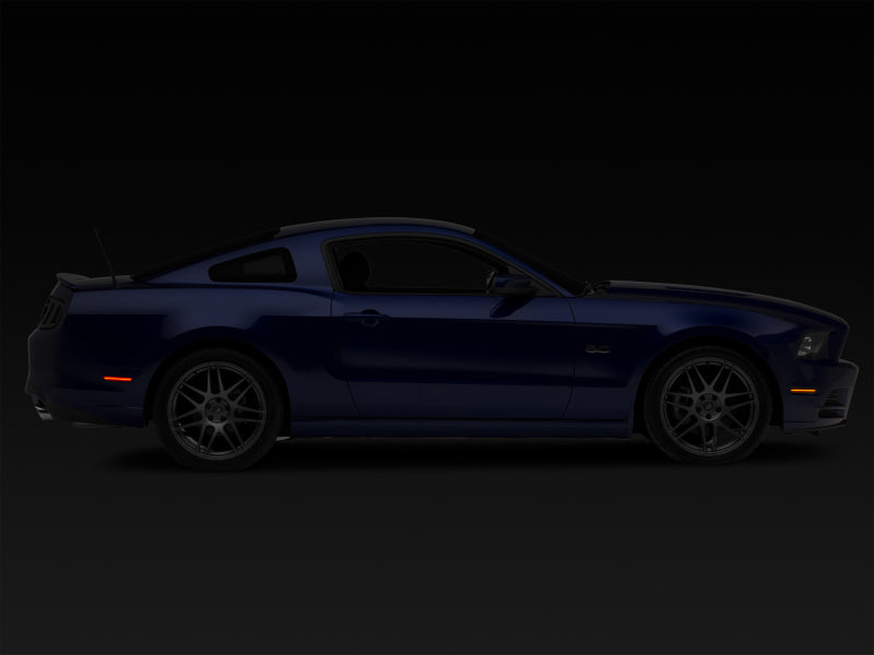 Raxiom 10-14 Ford Mustang Axial Series LED Side Marker Lights (Smoked) 412496 412496 Photo - Close Up