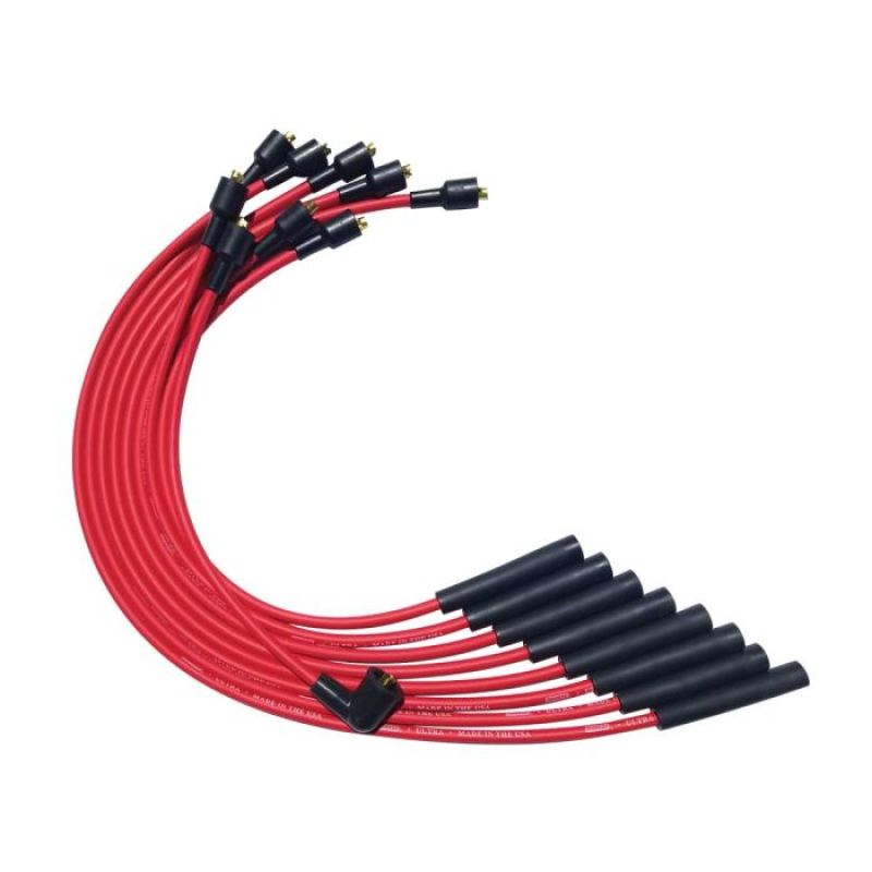 Moroso SB Chrysler Mopar 273/318/340/360 Str Plug HEI Ultra Spark Plug Wire Set - Red 52055 52055 User 1