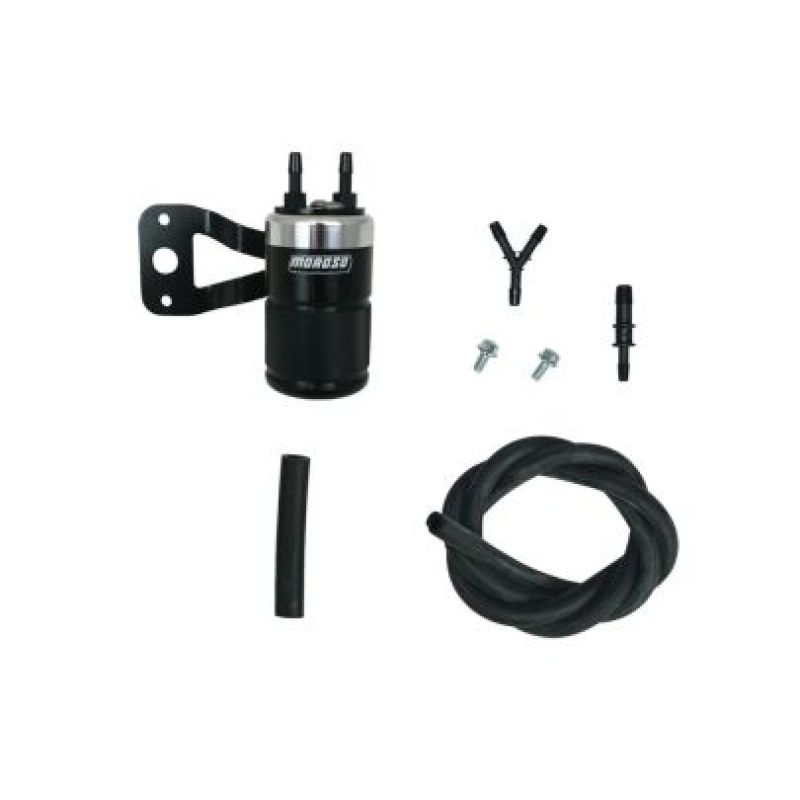 Moroso H-D Twin Cam (w/Ss Teardrop Air Cleaner) Air Oil Separator - Black & Polished 85721 85721 User 1