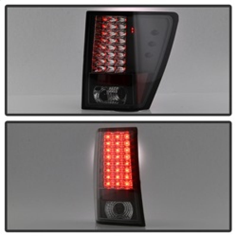 Spyder Jeep Grand Cherokee 07-10 LED Tail Lights Black ALT-YD-JGC07-LED-BK 5070197 5070197 Photo - Unmounted